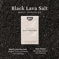 
            Body Wash Bar Black Lava Salt