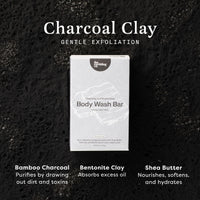 
            Body Wash Bar Charcoal Clay