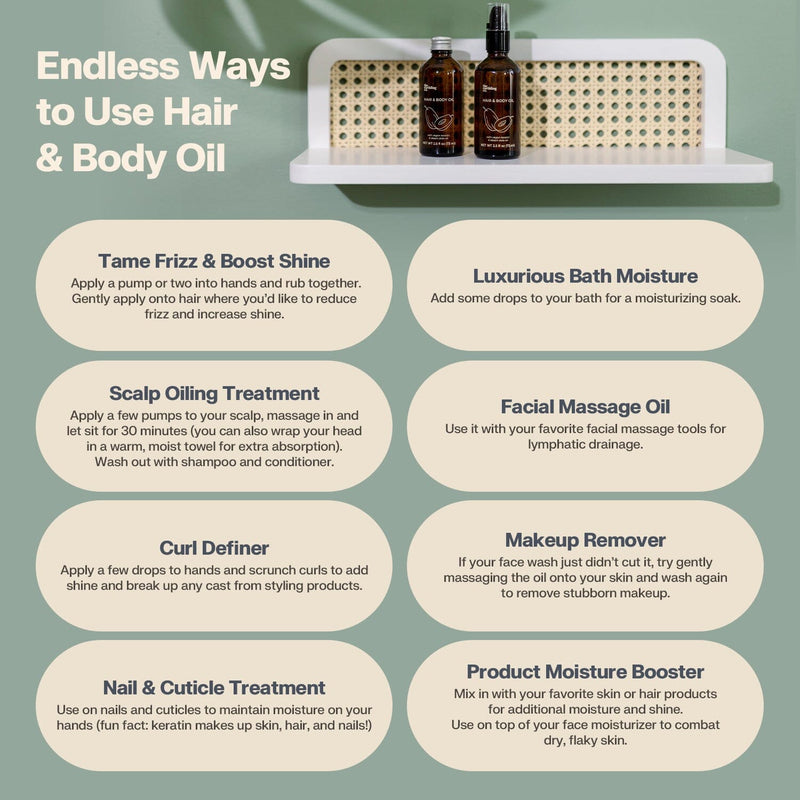 Hair & Body Oil For Strengthening And Repairing