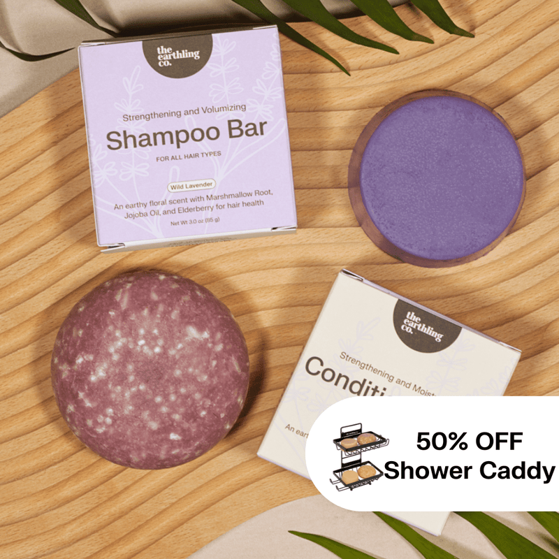 Shampoo and Conditioner for Thickness & Volume + 50% OFF Shower Caddy