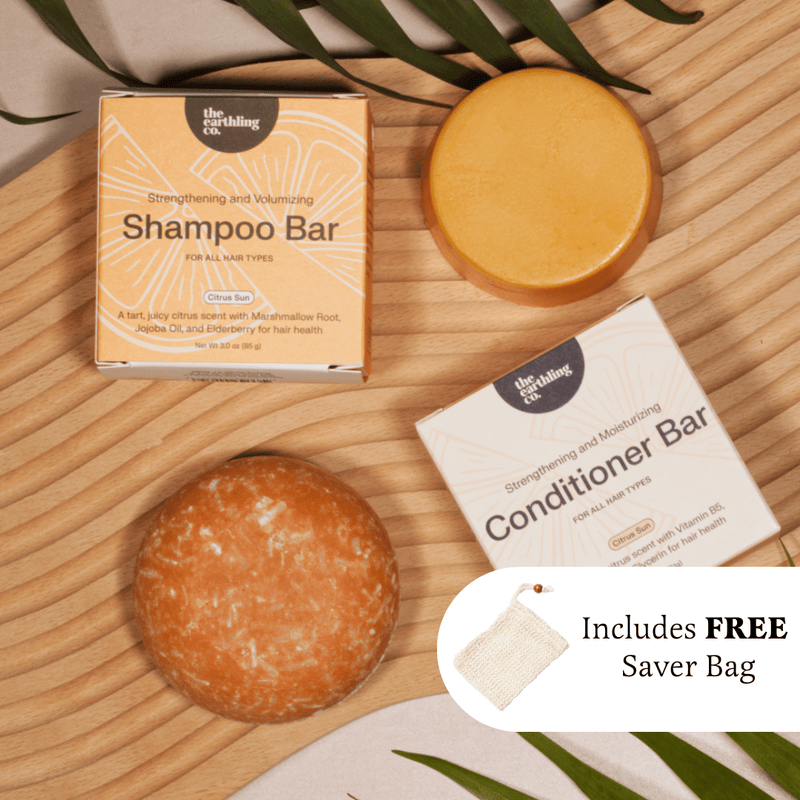 Shampoo and Conditioner for Thickness & Volume + Free Soap Saver Bag
