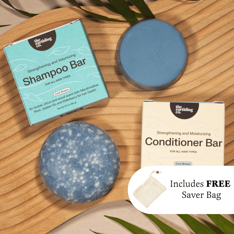 Shampoo and Conditioner for Thickness & Volume + Free Soap Saver Bag