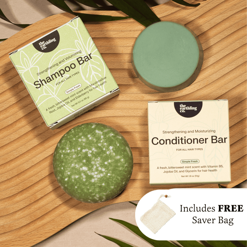 Shampoo and Conditioner for Thickness & Volume + Free Soap Saver Bag