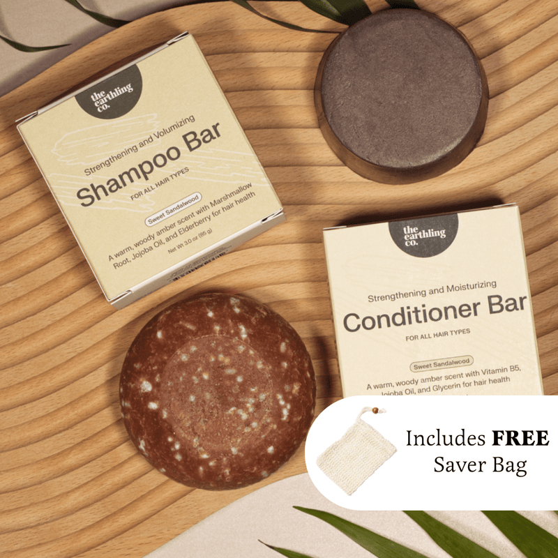 Shampoo and Conditioner for Thickness & Volume + Free Soap Saver Bag
