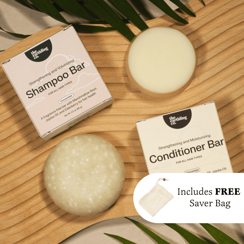 Shampoo and Conditioner for Thickness & Volume + Free Soap Saver Bag