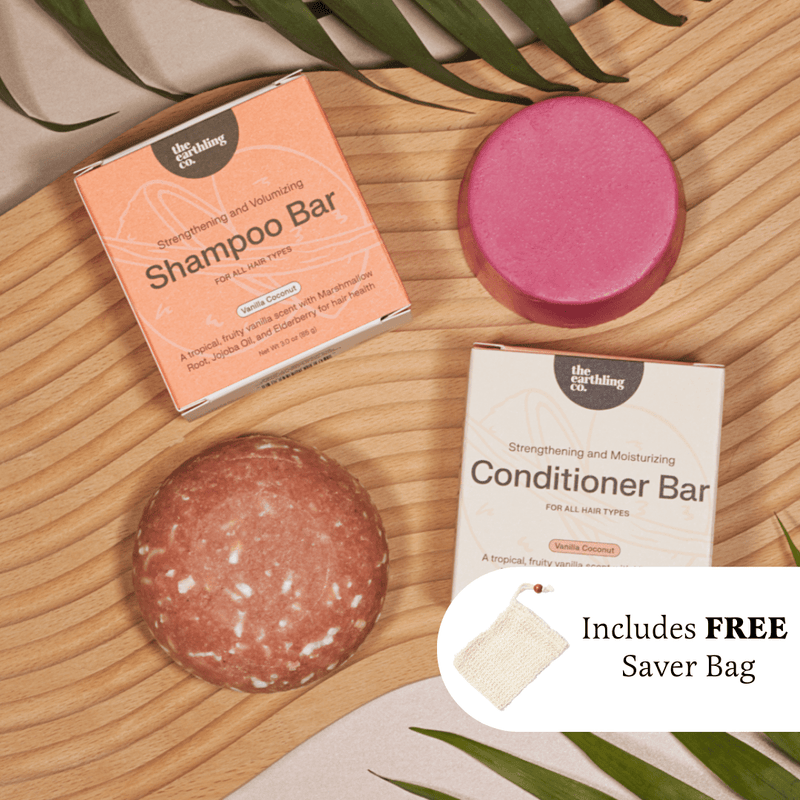 Shampoo and Conditioner for Thickness & Volume + Free Soap Saver Bag