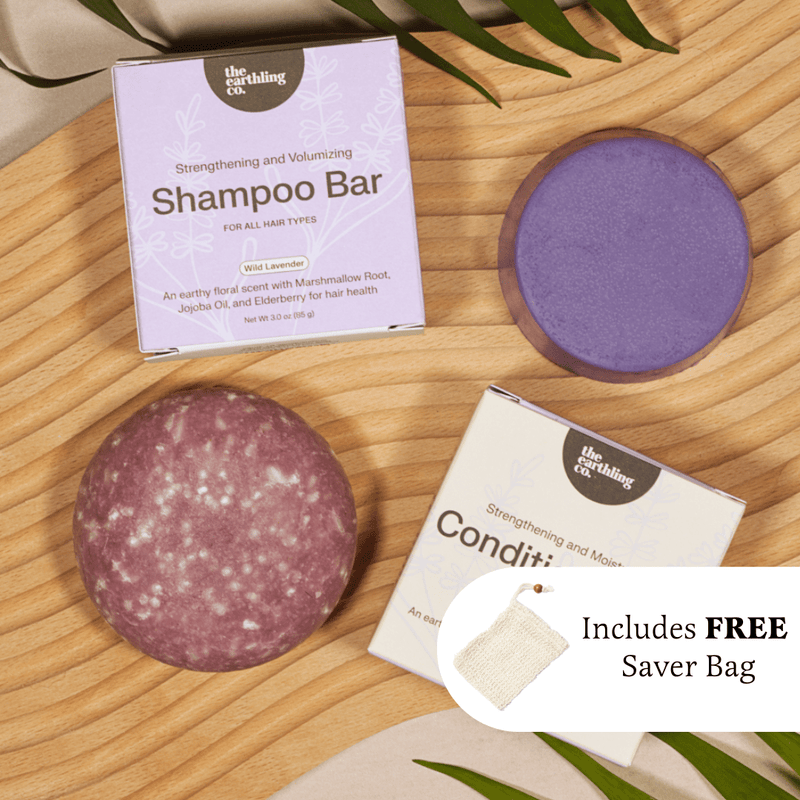 Shampoo and Conditioner for Thickness & Volume + Free Soap Saver Bag
