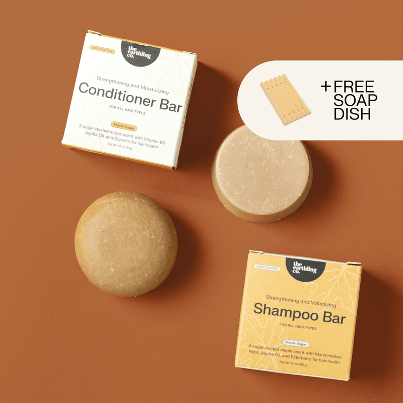 Shampoo and Conditioner for Thickness & Volume + Includes Free Soap Dish