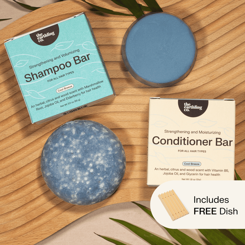 Shampoo & Conditioner for Hair Strength and Moisture + Includes Free Soap Dish