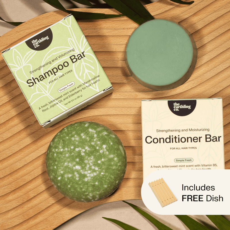 Shampoo & Conditioner for Hair Strength and Moisture + Includes Free Soap Dish