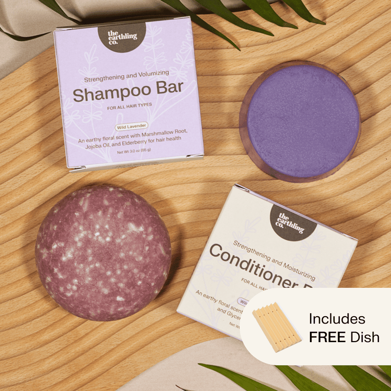 Shampoo & Conditioner for Hair Strength and Moisture + Includes Free Soap Dish