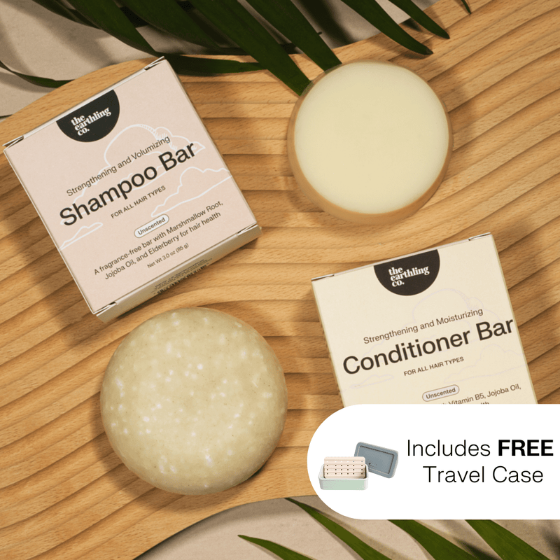 Shampoo & Conditioner for Volume and Strength + Includes Free Travel Case
