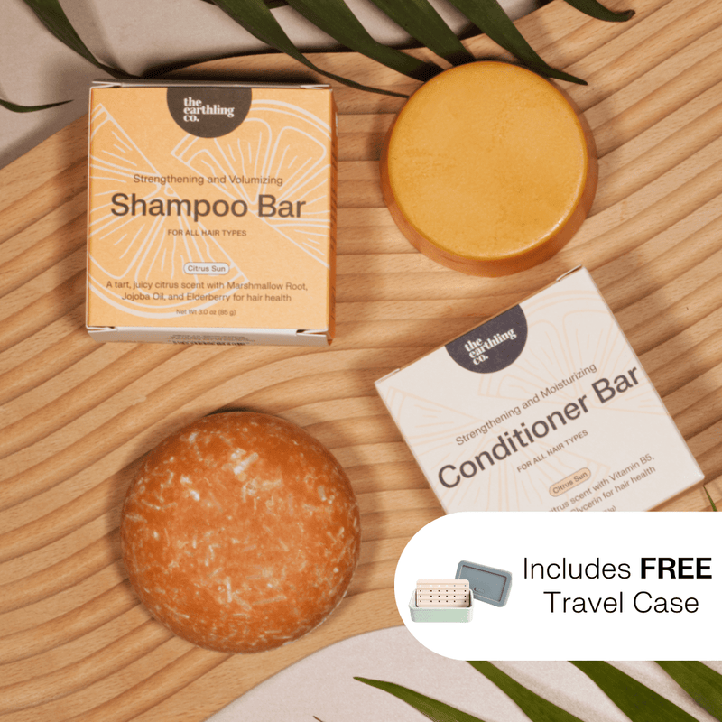 Shampoo & Conditioner for Volume and Strength + Includes Free Travel Case