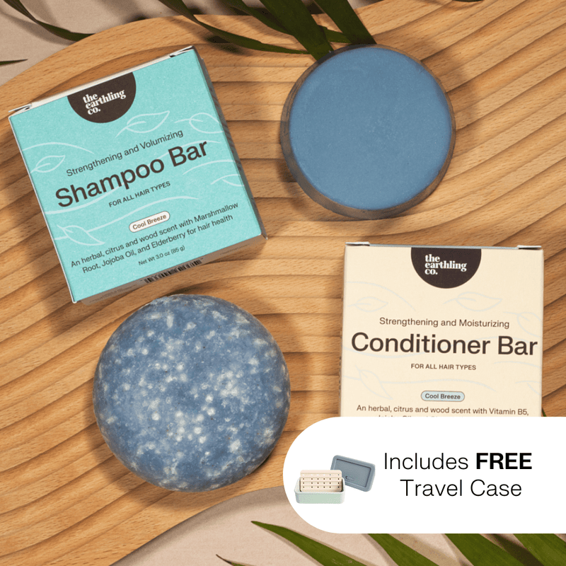 Shampoo & Conditioner for Volume and Strength + Includes Free Travel Case