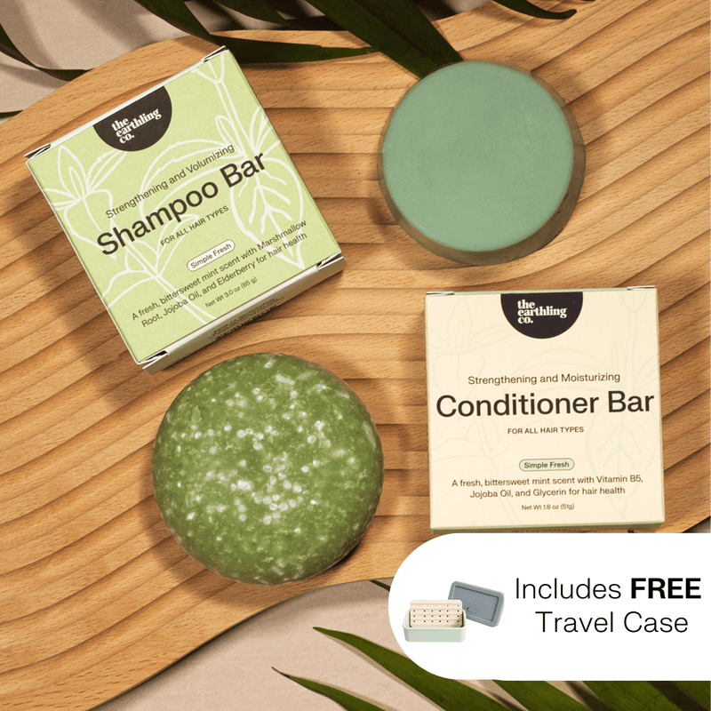 Shampoo & Conditioner for Volume and Strength + Includes Free Travel Case