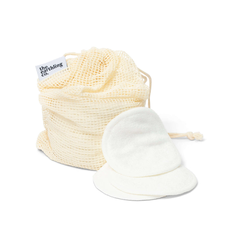 Reusable soft bamboo cotton rounds & washable mesh pouch – Shop